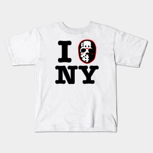I hockey mask new york! Kids T-Shirt